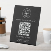Signe De Table Logo d'entreprise et code QR personnalisé (In SItu)