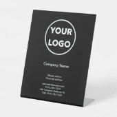 Signe De Table Logo d'entreprise Nom de l'entreprise Black Promot (Recto)