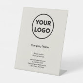 Signe De Table Logo d'entreprise Nom de l'entreprise Boutique pro (Recto)