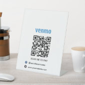 Signe De Table Logo d'entreprise Venmo QR Code paiement - Analyse (In SItu)