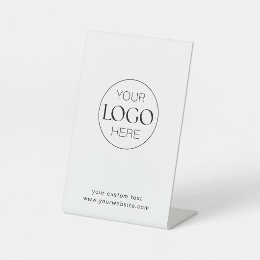 Signe De Table Logo Entreprise Marque Moderne Simple (Recto)