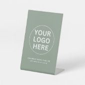 Signe De Table Logo et texte vert Sage l Professionnel (Recto)