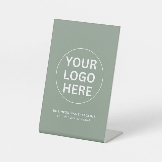 Signe De Table Logo et texte vert Sage l Professionnel (Recto)