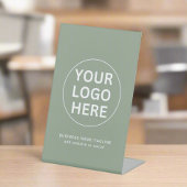 Signe De Table Logo et texte vert Sage l Professionnel