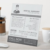 Signe De Table Logo Médicale, Dentisterie, Publicité Dentiste (In SItu)
