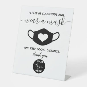 Signe De Table Logo personnalisé Marque Sécurité de l'entreprise 