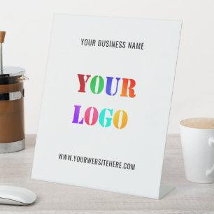 Signe De Table Logo personnalisé Votre entreprise promotionnelle 