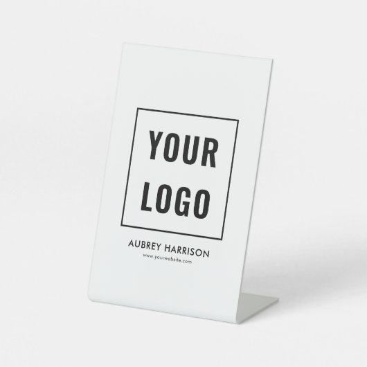 Signe De Table Logo Professionnel Simple (Recto)