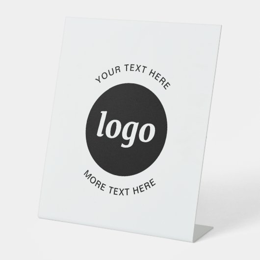 Signe De Table Logo simple et commerce de texte (Recto)