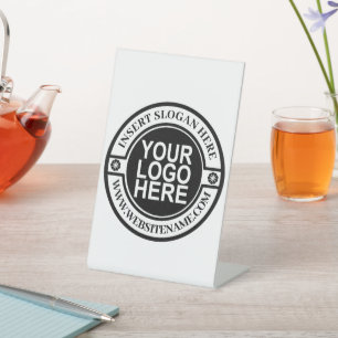 Signe De Table Logo Simple Modern Professional Créez Votre Propre