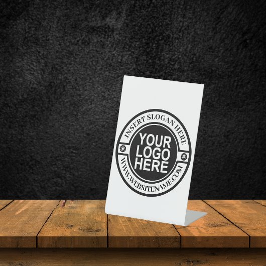 Signe De Table Logo Simple Modern Professional Créez Votre Propre