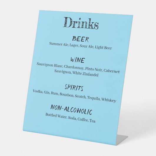 Signe De Table Loons Sunset Blue Dracks Menu (Recto)