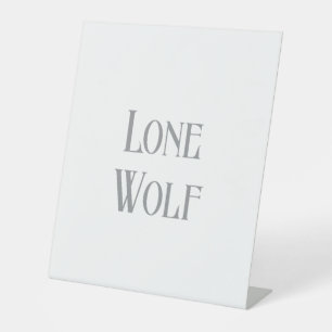 Signe De Table Loup solitaire Mâle Sigma Minimaliste moderne