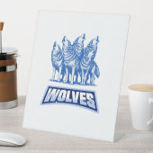 Signe De Table Loups Lance Oreiller (In SItu)