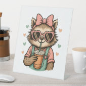 Signe De Table Louveur de café Sloth Girl (In SItu)