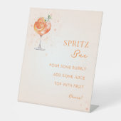 Signe De Table Love at First Spritz Fête des mariées Mimosa Bar (Recto)