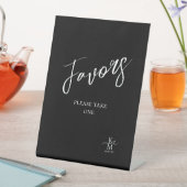 Signe De Table Love Calligraphy Favors Heart White ID940 (In SItu)