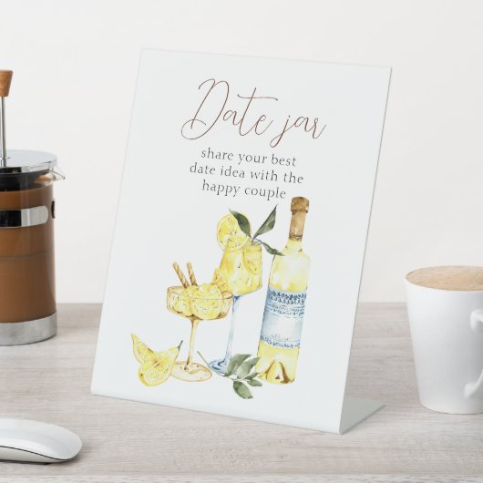 Signe De Table Love Cocktail Fête des mariées Limoncello Date pot (In SItu)