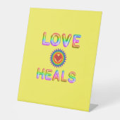 Signe De Table love heals table sign (Recto)