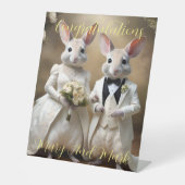 Signe De Table "Love Hops Down Under : A Bilby Mariage Celebratio (Recto)