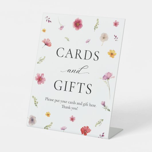 Signe De Table Love in Bloom Fêtes des mariées Cartes et cadeaux (Recto)