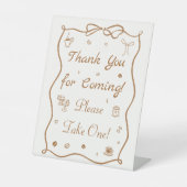 Signe De Table Love is Brewing Bridal Shower Favor  (Recto)