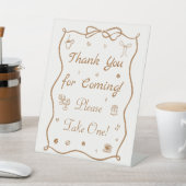 Signe De Table Love is Brewing Bridal Shower Favor  (In SItu)