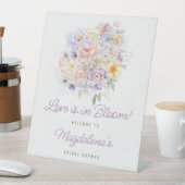 Signe De Table Love is in Bloom Floral Bridal Shower Bienvenue (In SItu)