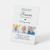 Signe De Table Love Memory 3 Photo Collage Mariage commémoratif (Recto)