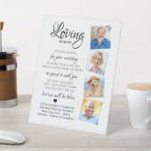 Signe De Table Love Memory 4 Photo Heaven Poem Mariage Memorial (In SItu)