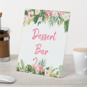 Signe De Table Luau Flamant rose Tropical Douche Dessert Bar Pann (In SItu)