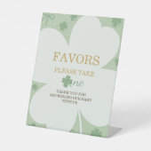 Signe De Table Lucky Charm Baby Shower Favors Sign (Recto)