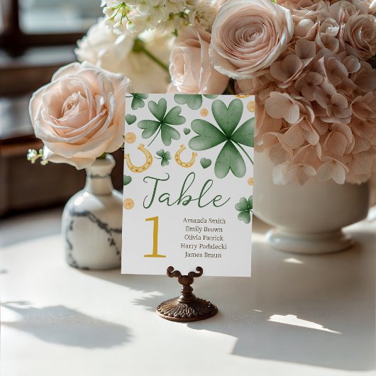 Signe De Table Lucky Charm Baby Shower Table Number