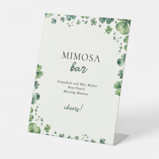 Signe De Table Lucky in Love Fête des mariées Mimosa Bar (Recto)