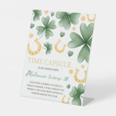 Signe De Table Lucky One 1st Birthday Time Capsule Sign (Recto)