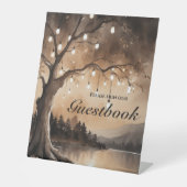 Signe De Table Lumières À Chaînes Sur Le Mariage campagnard Roman (Recto)