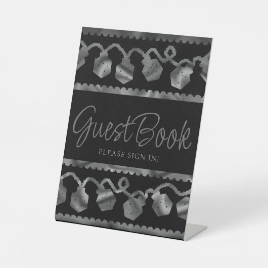 Signe De Table Luminateurs RPG | Imaginaire Tabletop Gamer Dice P (Recto)