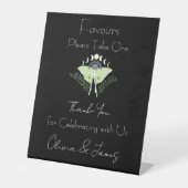 Signe De Table Luna Moth Moon Phases mariage Faveurs (Recto)