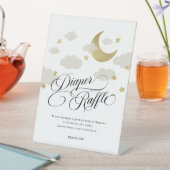 Signe De Table Lune Étoiles Baby shower nuageux Dépouilleur Refus (In SItu)