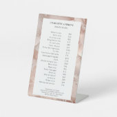 Signe De Table Luxe, Beige-Blanc, Fleur, Salon (Recto)