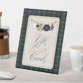 Signe De Table Luxsary  Bear Plaid Baby Shower Gift Card (In SItu)