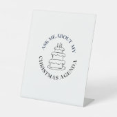 Signe De Table m' interroger au sujet de mon programme de Noël (Recto)