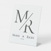 Signe De Table M & R | Nos Initiales Monogramme  (Recto)