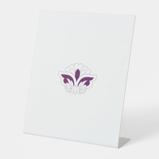 Signe De Table Magenta rouge décoratif (Recto)