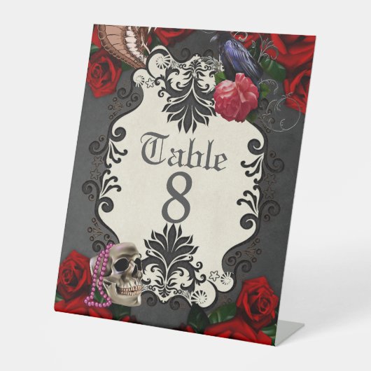 Signe De Table Magnifique conception gothique (Recto)