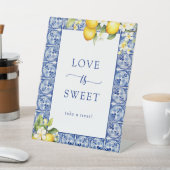 Signe De Table Main Squeeze Citrons L'amour est doux (In SItu)