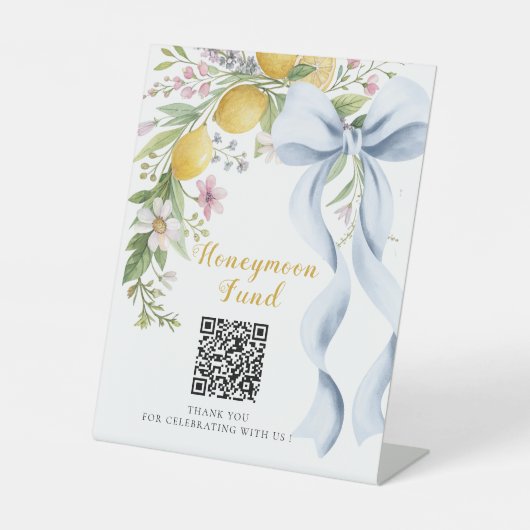 Signe De Table Main Squeeze Honeymoon Fund QR Code  (Recto)