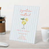 Signe De Table Maine Squeeze Coastal Signature Mocktail Sign  (In SItu)