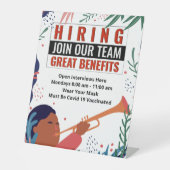 Signe De Table Maintenant, Embaucher Rejoignez notre équipe Emplo (Recto)