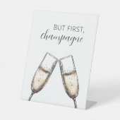 Signe De Table Mais d'abord, affiche du Mariage Champagne (Recto)
